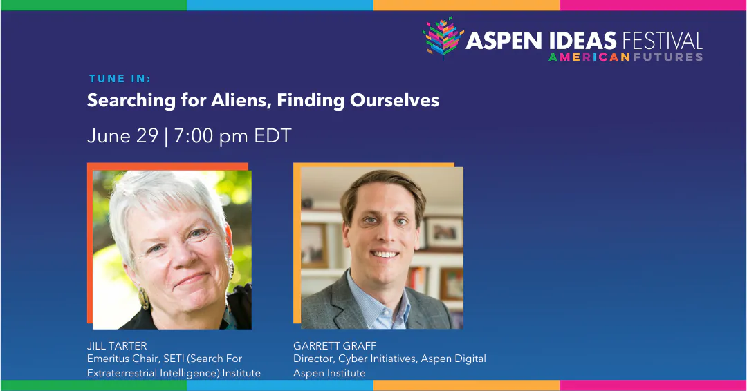 Jill Tarter And Garrett Graff Session Card Aif2021